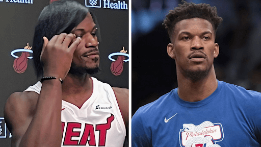 “Yeah Yeah Laugh it Up” -Jimmy Butler With his “Emo” Hair Look