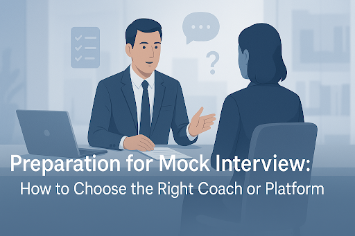 Preparation for Mock Interview: How to Choose the Right Coach or Platform